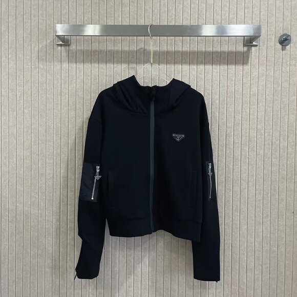 Prada Black Coat, Size M - Picture 1 of 10